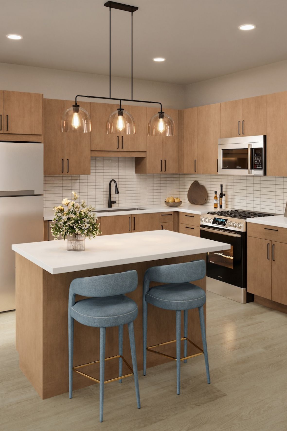 Fully Equipped Kitchen with Premium Fixtures and Finishes at The Dorian in Lake Elmo, MN