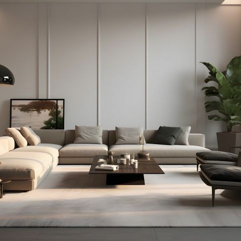 The Dorian Modern Spacious Living Room